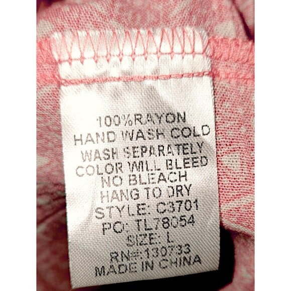 Umgee Pink Floral Prairie Border Print Tassel Tie 3/4 Sleeve Mini Dress … - Picture 5 of 7